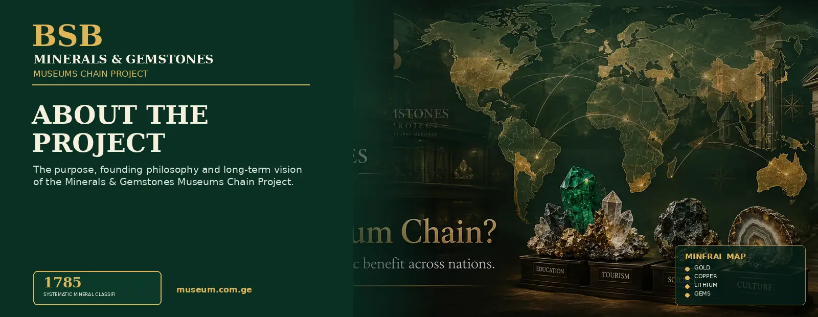 About the Project — Minerals & Gemstones Museums Chain Project