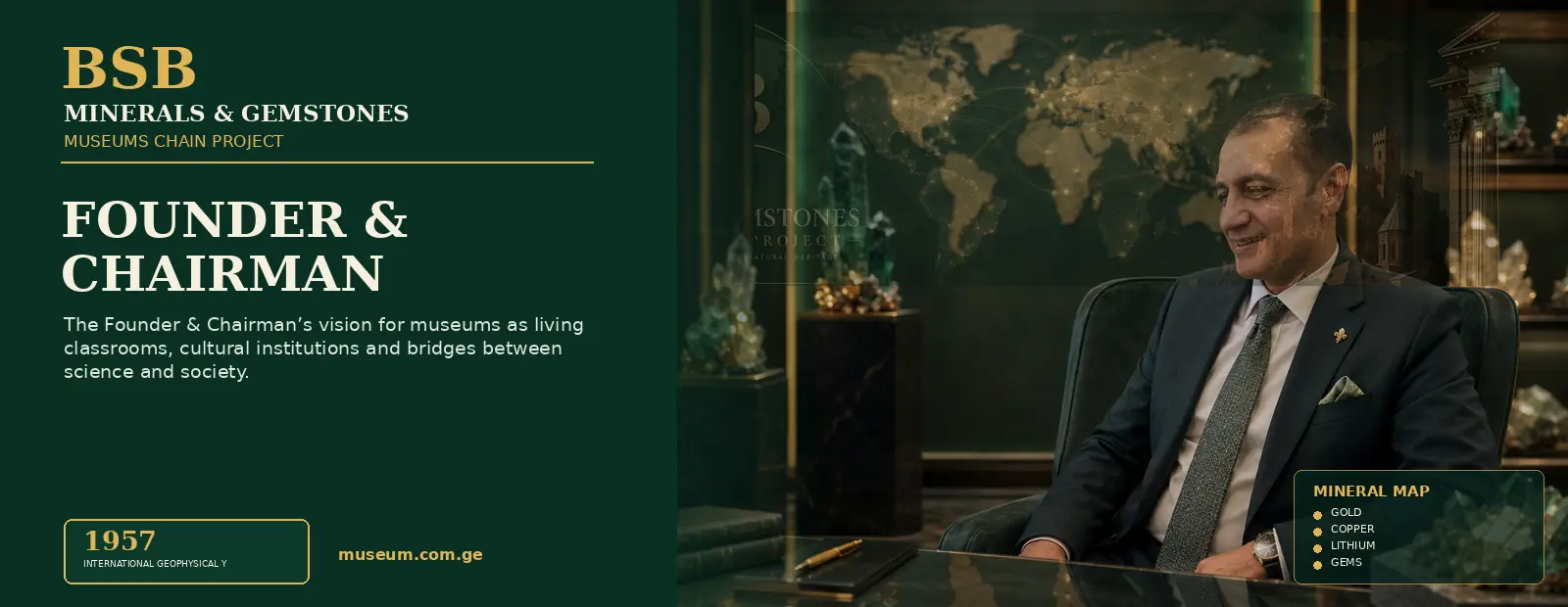 Founder & Chairman — Minerals & Gemstones Museums Chain Project