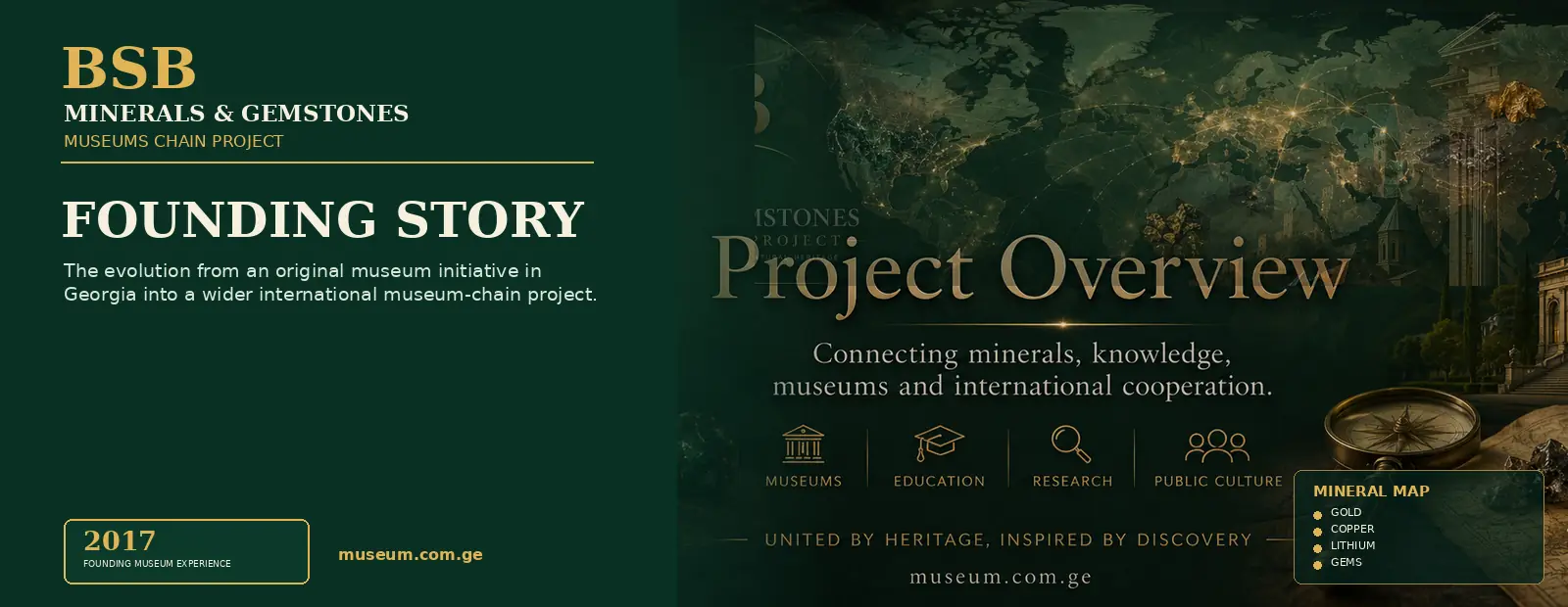 Founding Story — Minerals & Gemstones Museums Chain Project