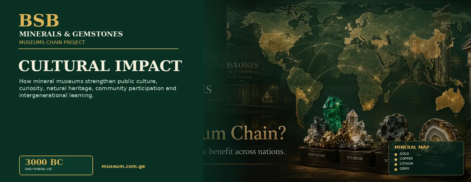 Cultural Impact — Minerals & Gemstones Museums Chain Project