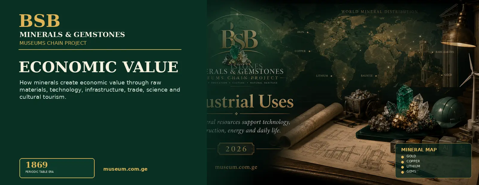 Economic Value — Minerals & Gemstones Museums Chain Project