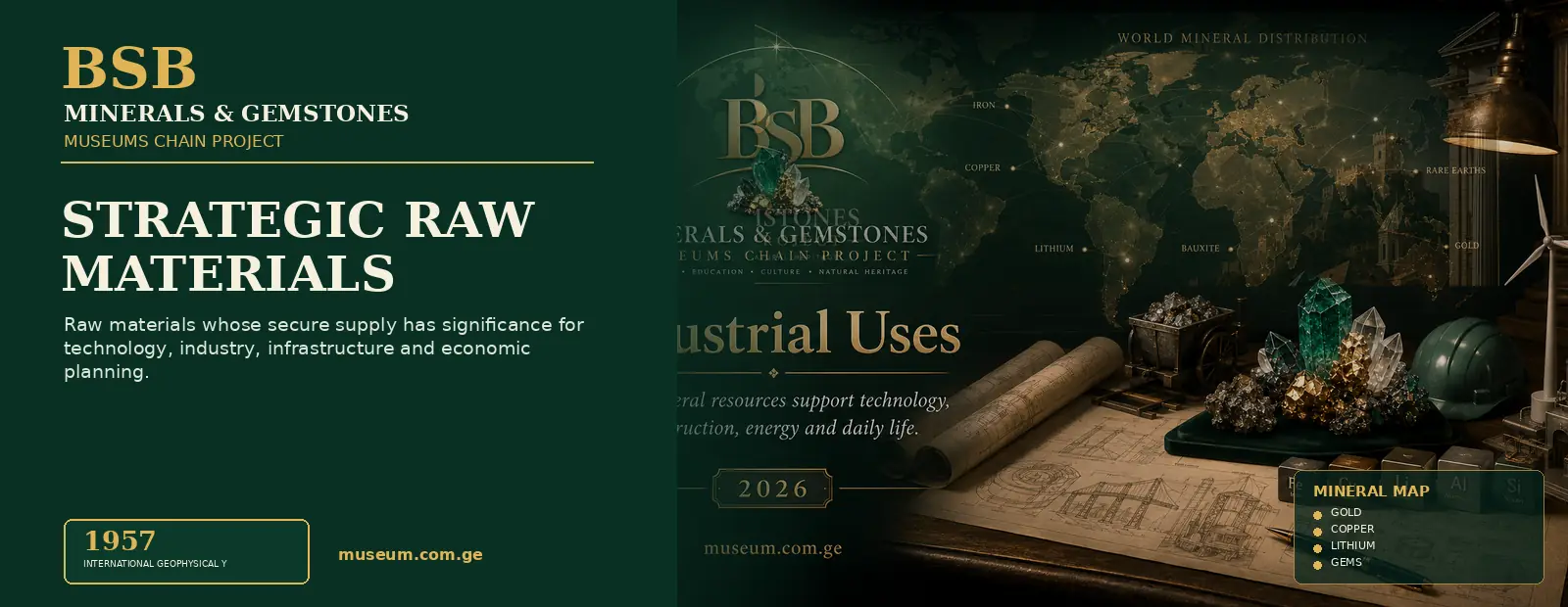 Strategic Raw Materials — Minerals & Gemstones Museums Chain Project