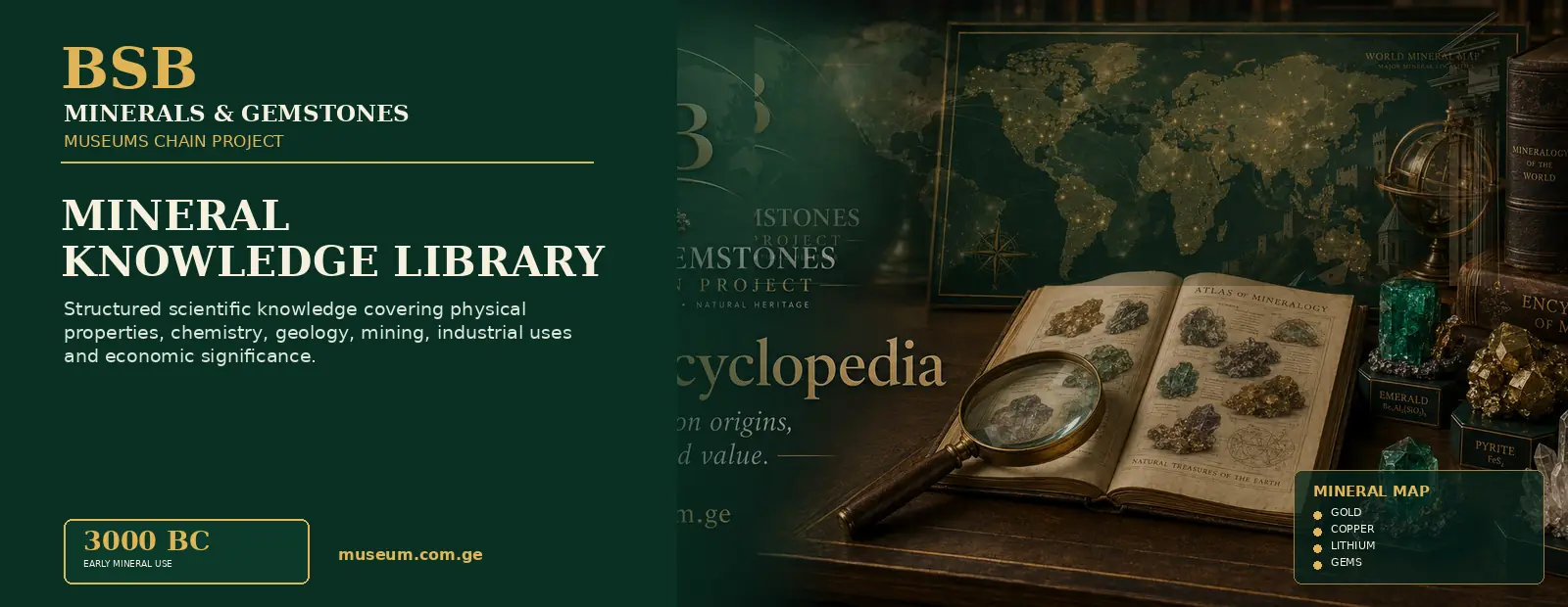 Mineral Knowledge Library — Minerals & Gemstones Museums Chain Project