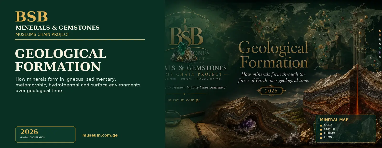 Geological Formation — Minerals & Gemstones Museums Chain Project