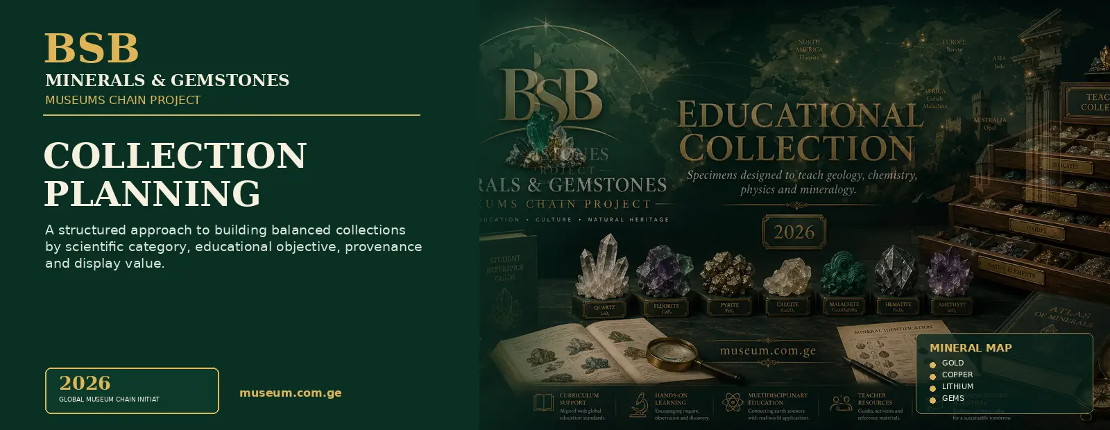 Collection Planning — Minerals & Gemstones Museums Chain Project
