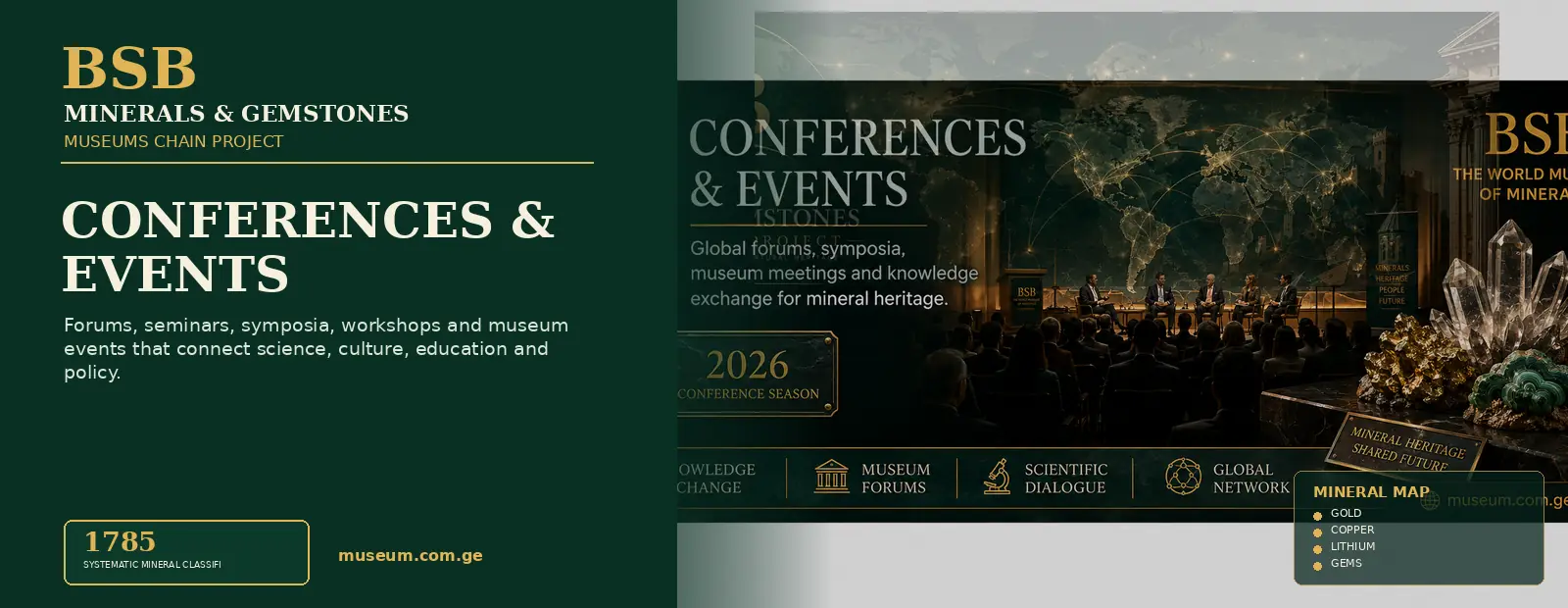 Conferences & Events — Minerals & Gemstones Museums Chain Project