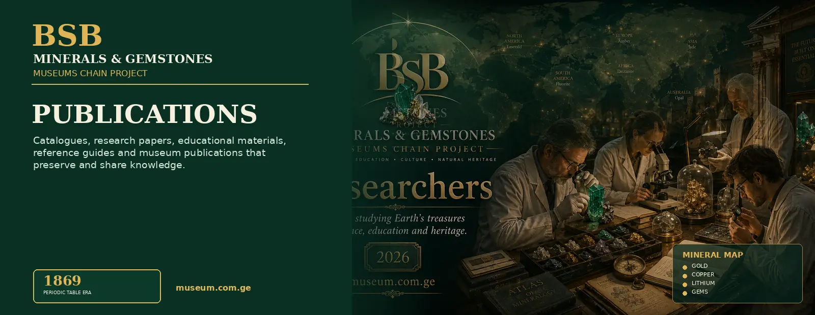 Publications — Minerals & Gemstones Museums Chain Project